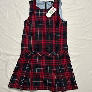 Plaid school jumper